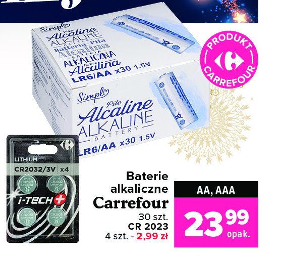 Bateria lithium cr2032 Carrefour promocja