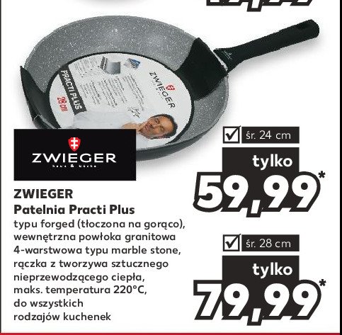 Patelnia practi plus 24 cm Zwieger promocja