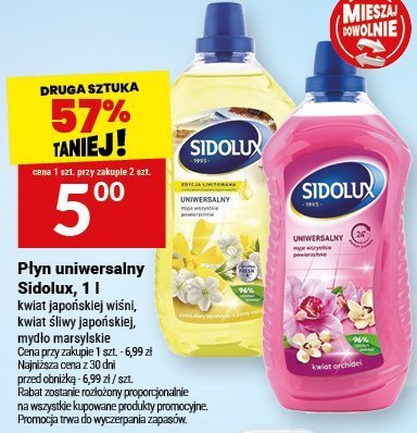 Płyn uniwersalny Sidolux 1 l promocja w Twój Market