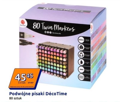Podwójne pisaki DécoTime promocja w Action