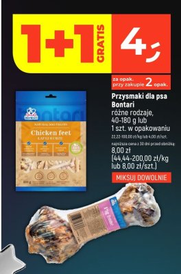 Przysmaki dla psa Bontari różne rodzaje, 40-180 g lub 1 szt. w opakowaniu promocja w Dealz