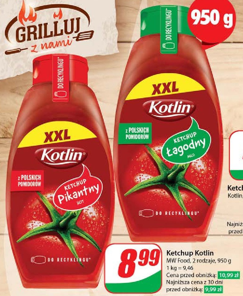 Ketchup pikantny Kotlin promocja w Dino