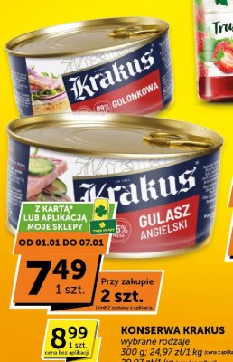 Konserwa Krakus 89% Golonkowa promocja w Groszek