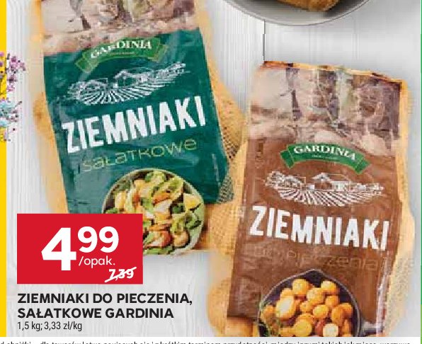 Ziemniaki do pieczenia Gardinia promocja