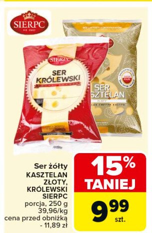 Ser złoty kasztelan Sierpc promocja