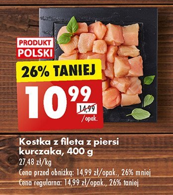 Kostka z fileta z piersi kurczaka Kraina mięs promocja