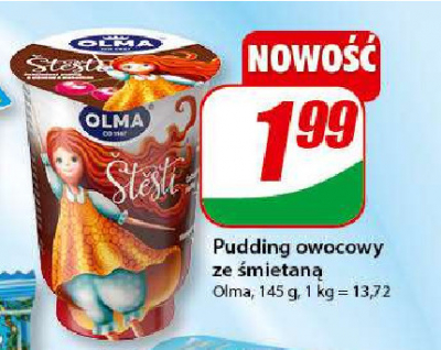Pudding owocowy ze śmietaną Olma promocja