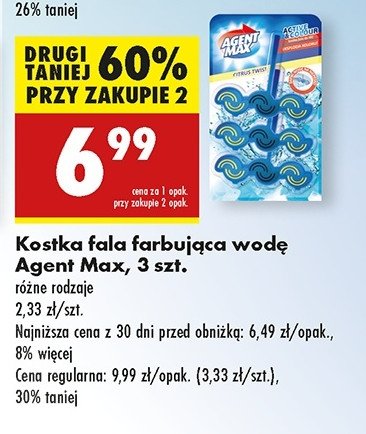 Zawieszka do wc citrus twist Agent max active & colour promocja