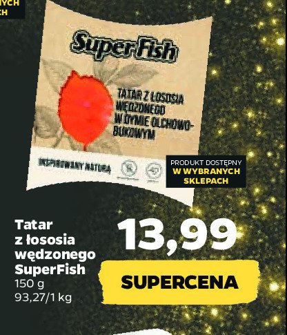 Tatar z łososia wędzonego Superfish promocja