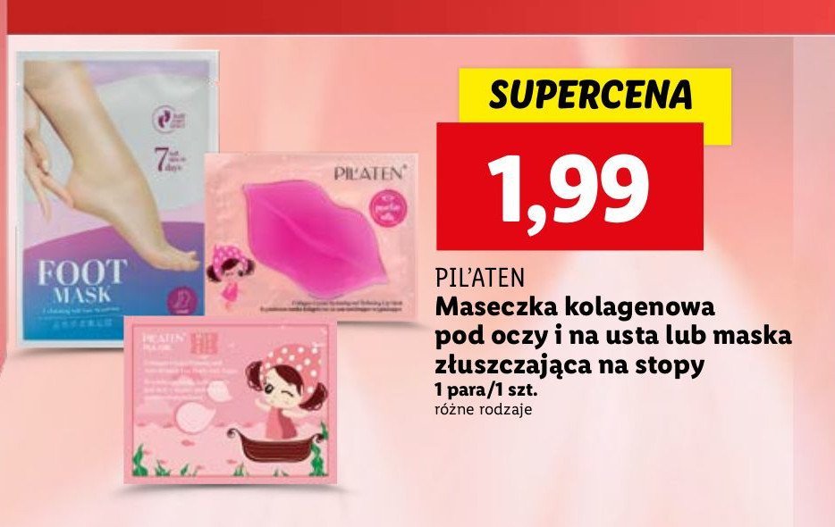 Maska złuszczająca do stóp Pilaten promocja