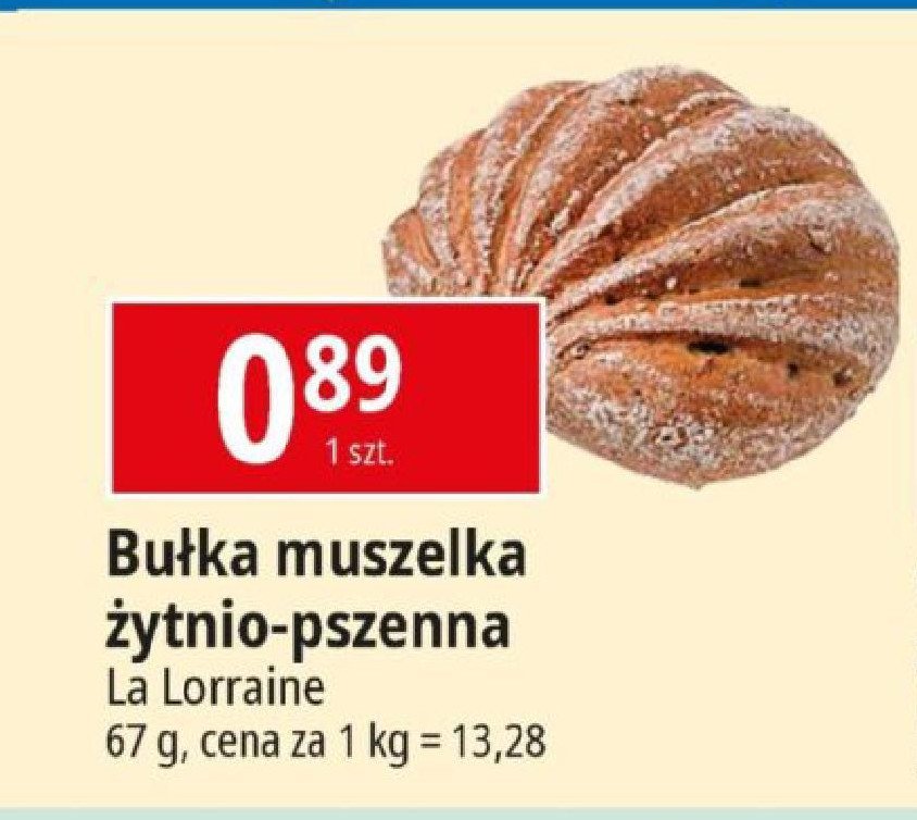 Bułka muszelka z makiem La lorraine promocja