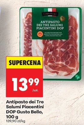 Wędlina Antipasto dei Tre Salumi Piacentini DOP  promocja w Biedronka