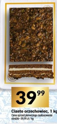 Ciasto orzechowiec, 1 kg promocja w Twój Market