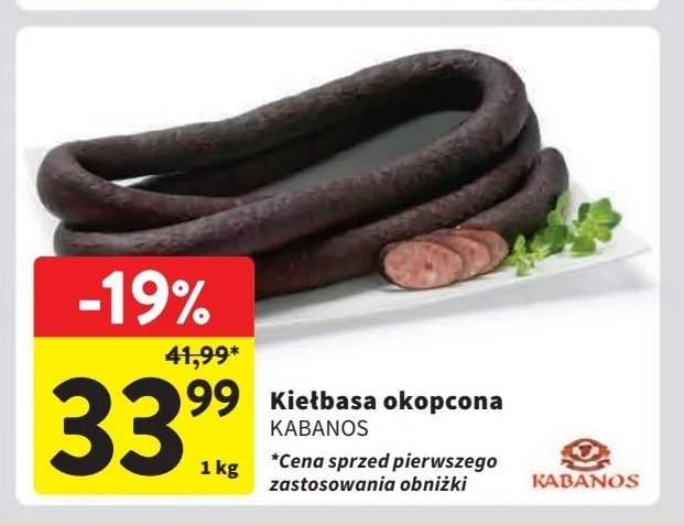 Kiełbasa okopcona Kabanos promocja