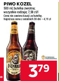 Piwo Kozel svetly promocja