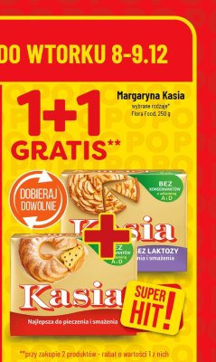 Margaryna Kasia wybrane rodzaje Flora Food promocja w POLOmarket