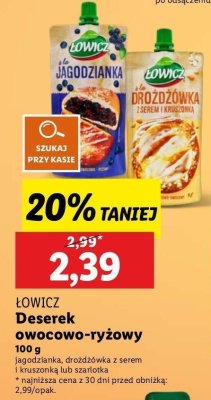 Deser jagodzianka Łowicz promocja
