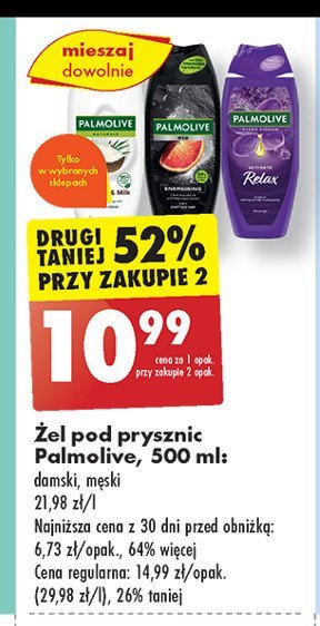 Żel pod prysznic kokos Palmolive pure & delight promocja