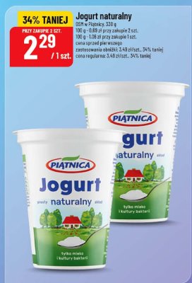 Jogurt naturalny OSM w Piątnicy promocja w POLOmarket