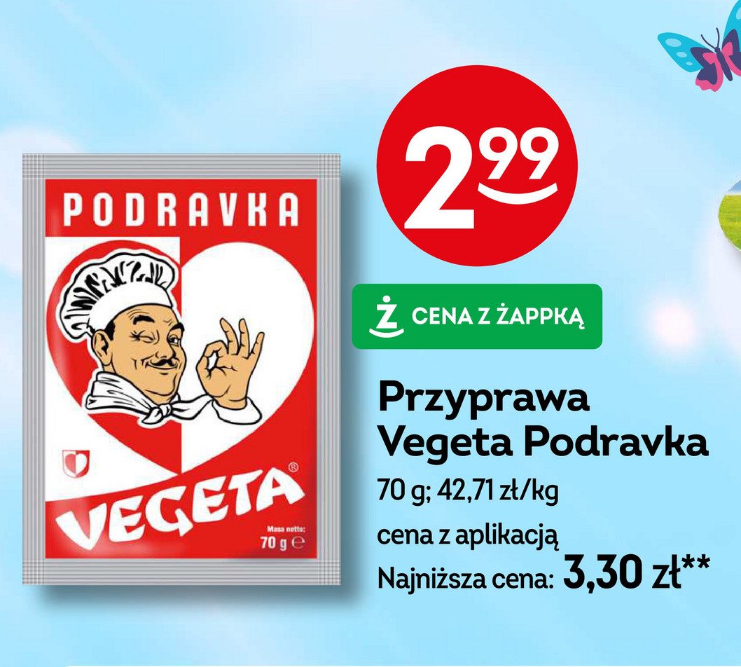 Przyprawa do potraw Vegeta promocja w Żabka