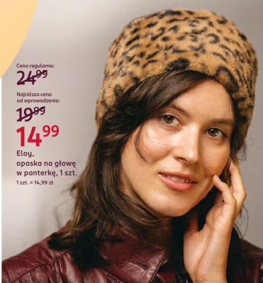 Opaska na głowę w panterkę Etoy promocja w Rossmann