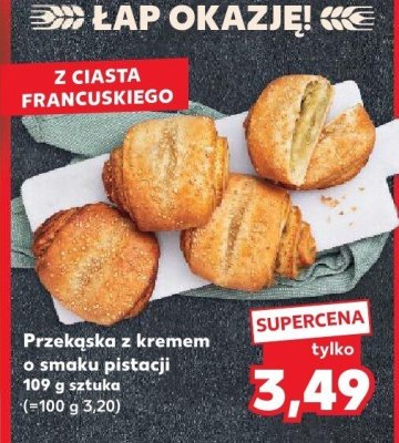 Przekąska z kremem o smaku pistacji Kaufland promocja w Kaufland