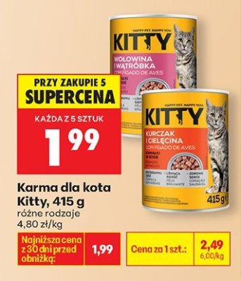 Karma dla kota, 415 g promocja w Biedronka