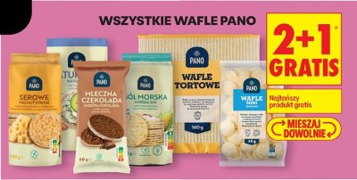 Wszystkie wafle Pano 2+1 GRATIS promocja w Biedronka