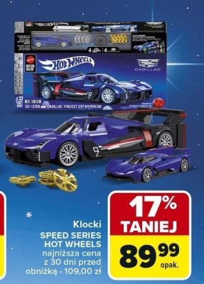 Klocki SPEED SERIES HOT WHEELS promocja w Carrefour Market