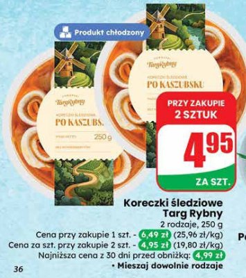 Koreczki śledziowe Targ Rybny promocja w Dino