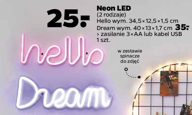 Neon led dream promocja