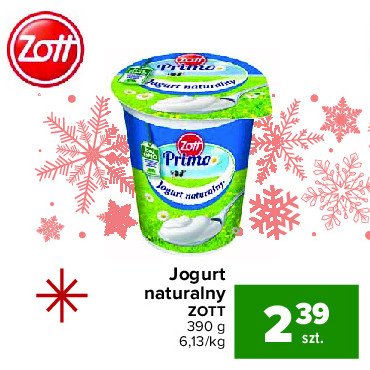 Jogurt naturalny Zott naturalna rozkosz promocja