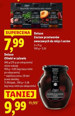 Oliwki Deluxe Oliwki w zalewie promocja w Lidl