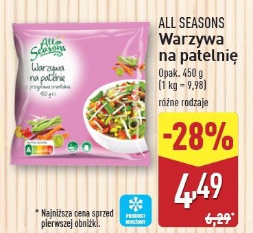 Warzywa na patelnię z przyprawą orientalną All seasons promocja w Aldi