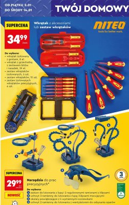 Wkrętak z akcesoriami lub zestaw wkrętaków NITEO promocja w Biedronka