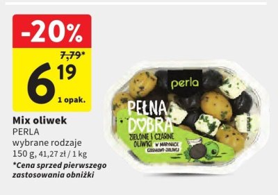 Mix oliwek PERLA wybrane rodzaje promocja w Intermarche