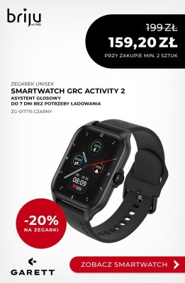 Smartwatch GRC ACTIVITY 2 czarny ZG-017715 promocja w Briju