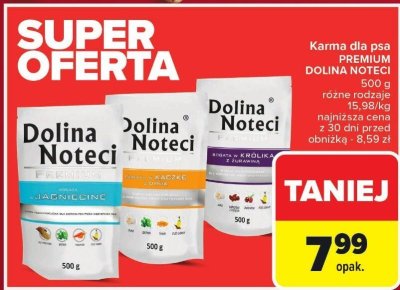 Karma dla psa Dolina Noteci Premium różne rodzaje promocja w Carrefour Market