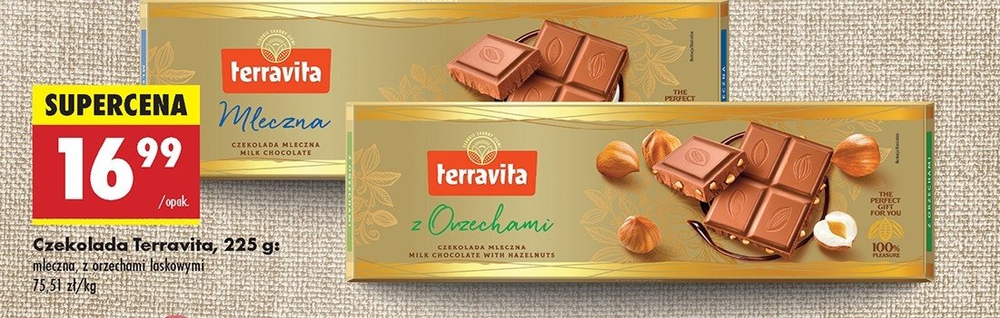 Czekolada mleczna Terravita promocja