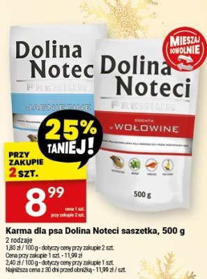 Karma dla psa Dolina Noteci saszetka, 500 g promocja w Twój Market