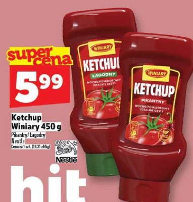 Ketchup Winiary 450 g Pikantny Łagodny Nestle promocja w TOPAZ