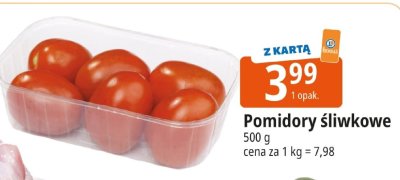 Pomidory śliwkowe Leclerc promocja w Leclerc