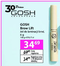 Żel do laminacji brwi GOSH BROW LIFT promocja