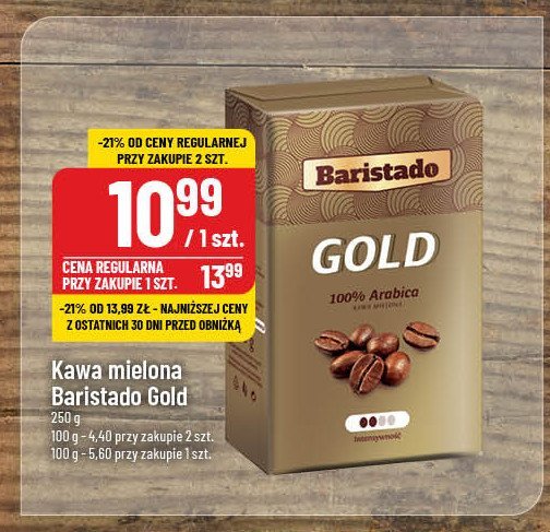 Kawa Baristado cafe gold promocja