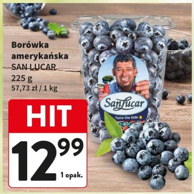 Borówka amerykańska SAN LUCAR promocja w Intermarche