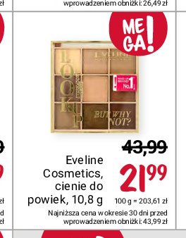 Paleta cieni look up Eveline cosmetics promocja