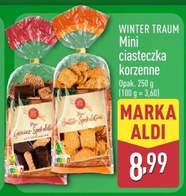 Mini ciasteczka korzenne WINTER TRAUM promocja w Aldi