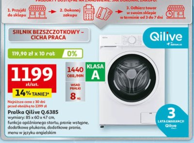 Pralka Qilive Q.6385 promocja w Auchan