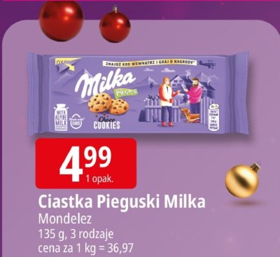 Ciastka Pieguski Milka promocja w Leclerc