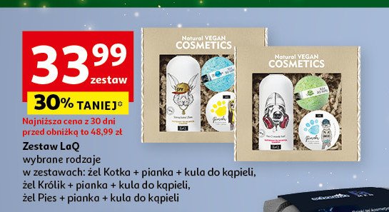 Zestaw w pudełku music kotka: żel do mycia ciała i włosów 300 ml + kula do kąpieli 120 g + pianka do kąpieli 50 ml LAQ ZESTAW promocja